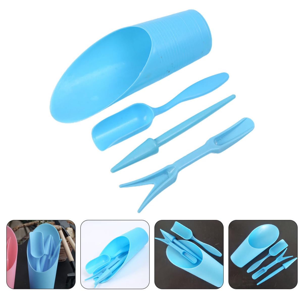 Gardening Tools Spade - 4 teile/satz, Kunststoff Langlebig Eimer schaufel