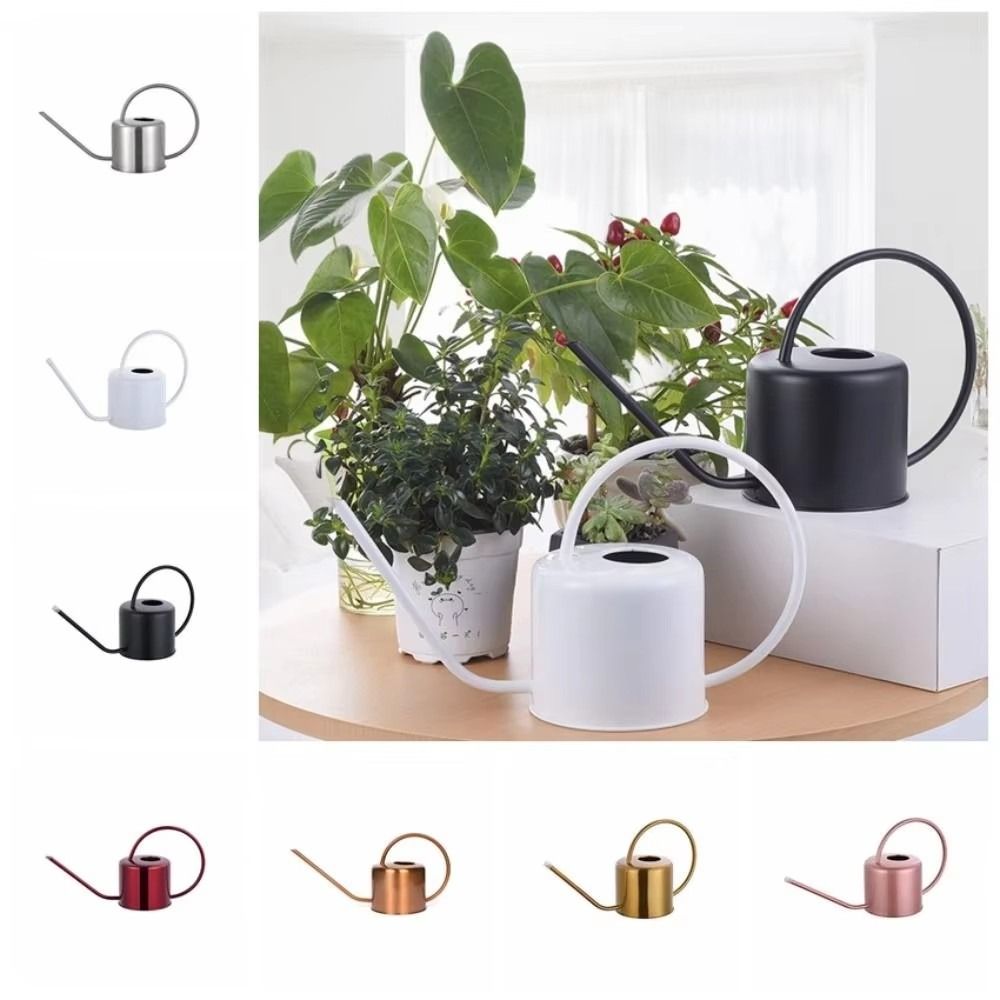 Watering Can Long Spout - 1,3L Pflanzengießkanne aus Edelstahl mit Langem