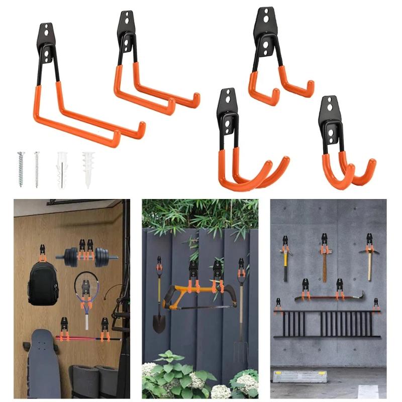 Gardening Tools Organizer - Robuster Wandhaken aus Eisen, Garagen-Organizer, Fahrrad-