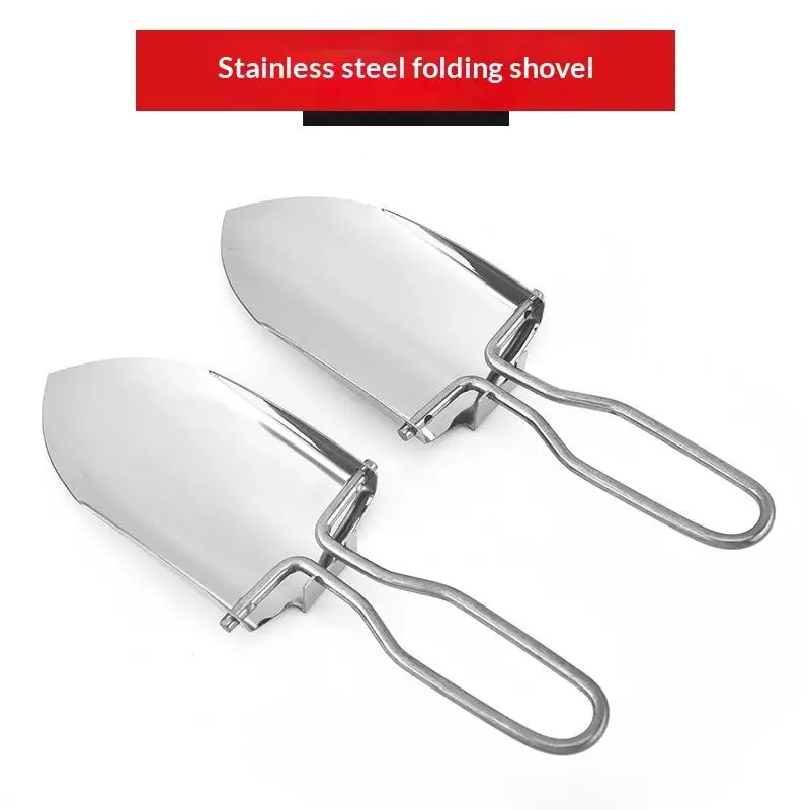 Gardening Tools Spade - Klappspaten aus Edelstahl, 2 Stück, Mehrzweck-Gartenwerkzeug,