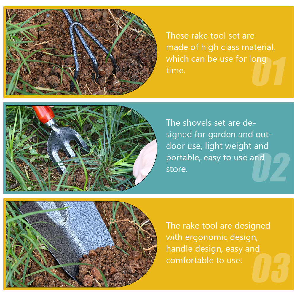 Gardening Tools Trowel - 1 Set Professionelles Gartenwerkzeug-Set aus Edelstahl
