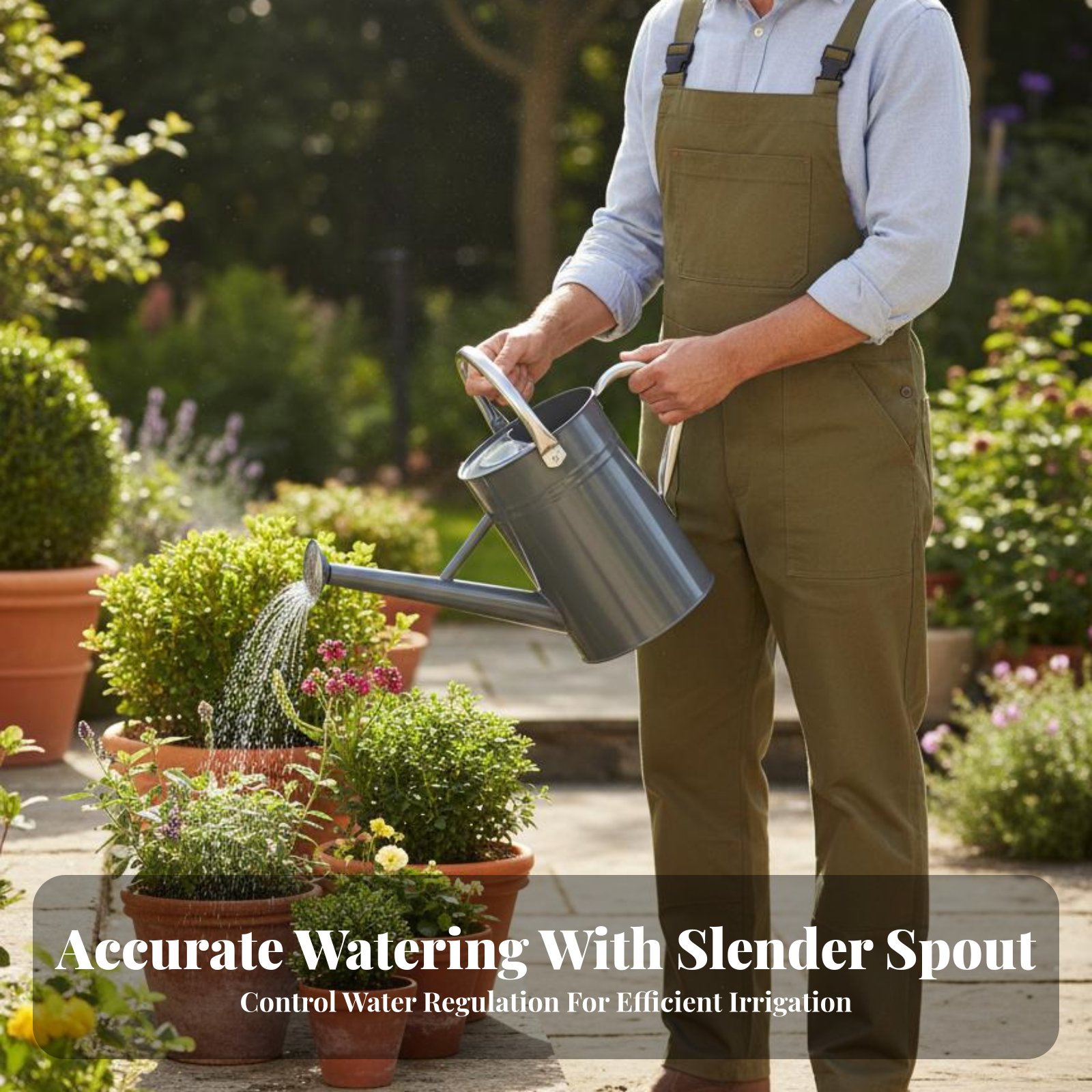 Gardening Tools Watering Can - 5L Garten-Gießkanne Robuste Gießkanne mit Sprinklerkopf