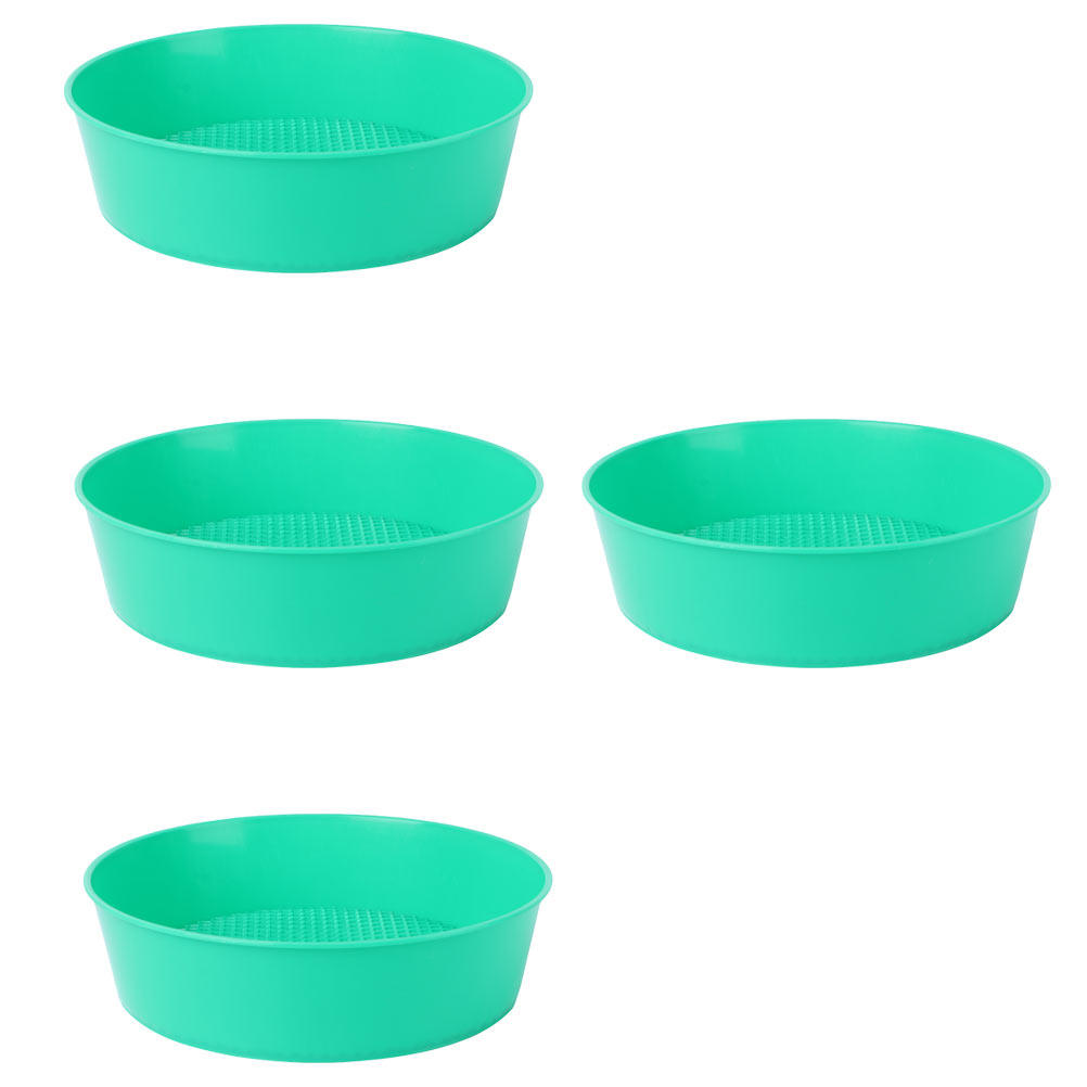 Gardening Tools Heavy Duty - 4-teiliges Garten-Bodensieb-Set aus robustem Kunststoff, tragbares,
