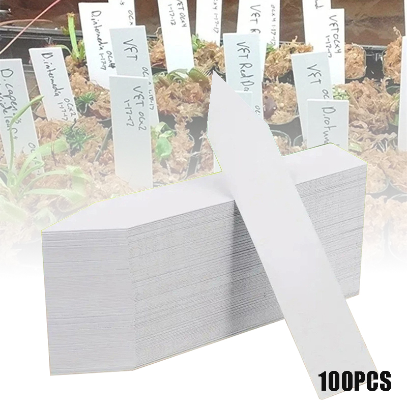 Gardening Tools Labeled - 100 Stück Gartenpflanzen-Etiketten, Pflanzenzubehör, Blumentöpfe, Pflanzenetiketten,
