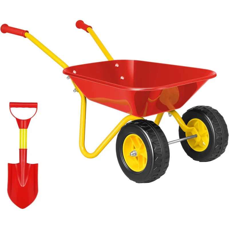 Gardening Tools Toddler - Kinder-Schubkarre mit Gartenwerkzeug-Set für Kleinkinder, Kinderschubkarre