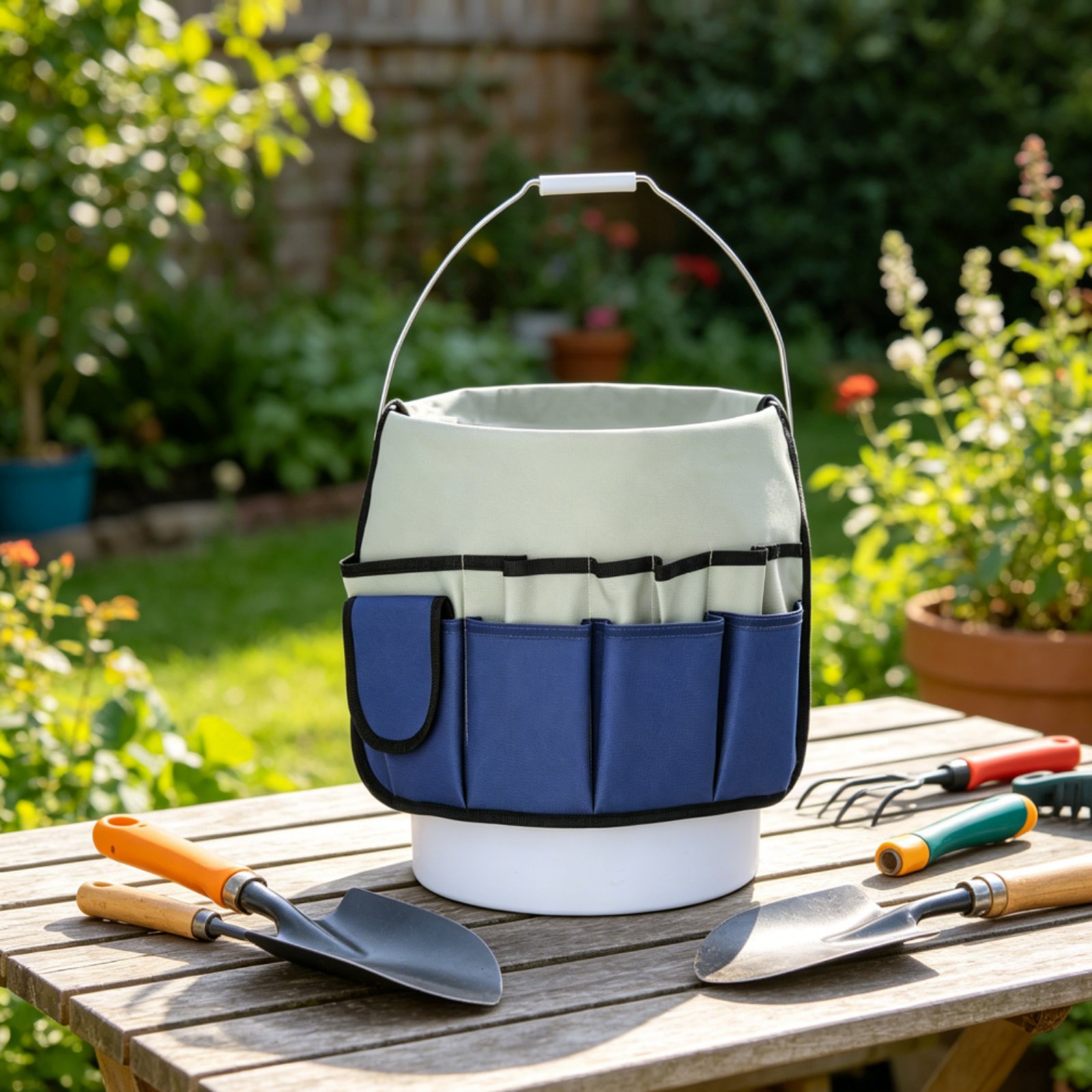 Gardening Tools Organizer - Gartengeräte-Tragetasche, große Kapazität, Werkzeug-Organizer mit mehreren