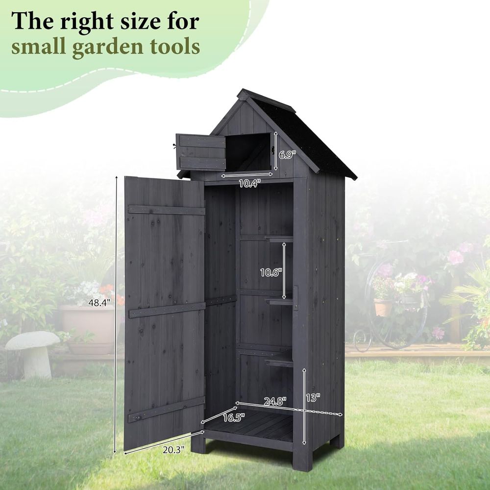 Gartenhaus aus Holz für den Au – Gardening Tools Organizer Bewertung und Preis