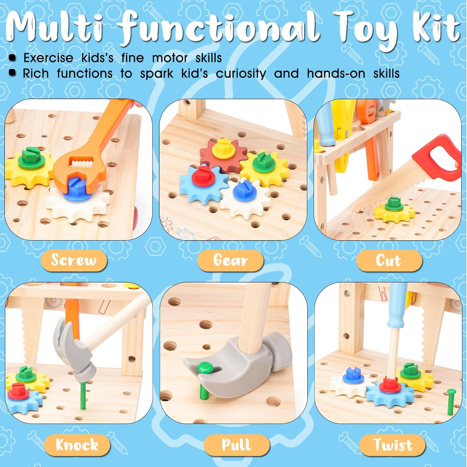 Holzwerkzeugbank für Kinder, M – Gardening Tools Toddler Bewertung und Preis