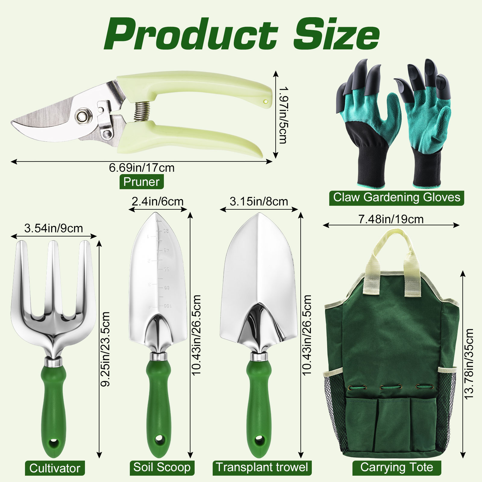 Goture Gartenwerkzeug-Set mit  – Gardening Tools Trowel Bewertung und Preis