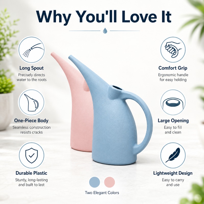 Langhalsige Plastik-Gießkanne  – Watering Can Long Spout Bewertung und Preis